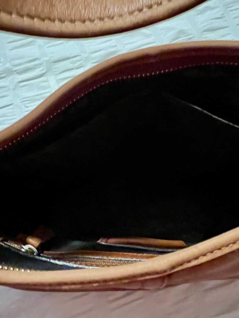 Coach Ergo Smooth Cognac Leather Hobo Shoulder Bag - Picture 6 of 8